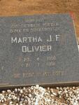 OLIVIER Martha J.F. 1908-1991
