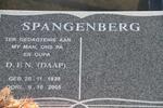 SPANGENBERG D.F.N. 1939-2005