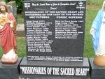 Memorial for the Missionaries of the Sacred Heart and Daughters of our Lady of the Sacred Heart