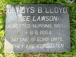LLOYD Gladys B. nee LAWSON  -1964