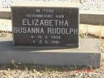 RUDOLPH Elizabetha Susanna 1908-1981