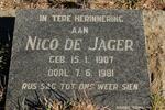 JAGER Nico, de 1907-1981
