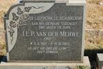 MERWE J.L.P., van der 1921-1983