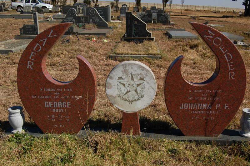 JOHNSTONE George 1945-1994 & Johanna P.F. 1949-