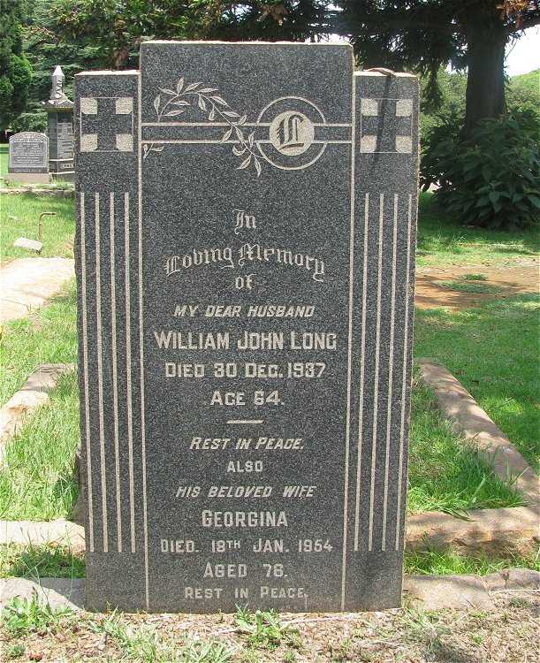 LONG William John -1937 & Georgina -1954
