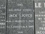 ? Jack 1929-2000 & Joyce 1929-1999