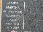 ? Louisa Martha 1948-2007