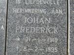 ? Johan Frederick 1919-1995