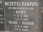 BOSTELMANN Kurt 1910-1981 & Rose-Marie 1914-2006