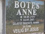 BOTES Anne 1915-2003