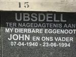 UBSDELL John 1940-1994