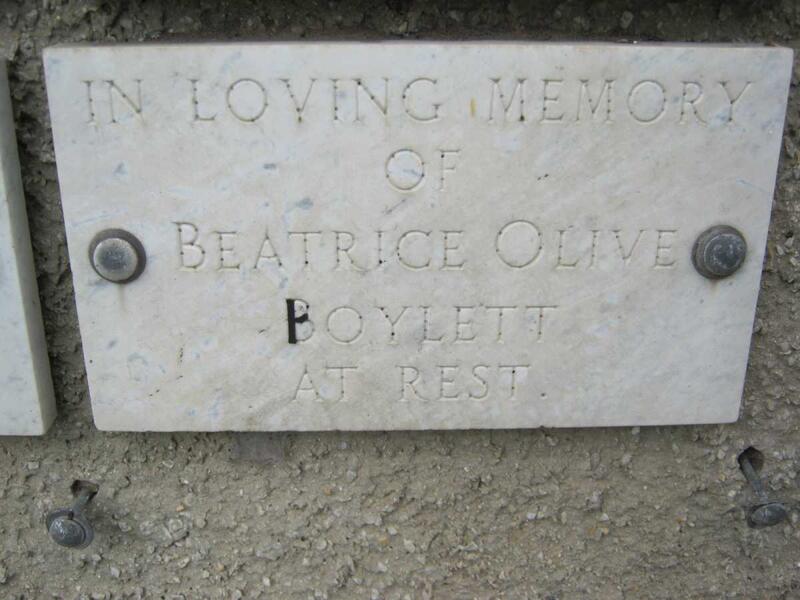 BOYLETT Beatrice Olive 