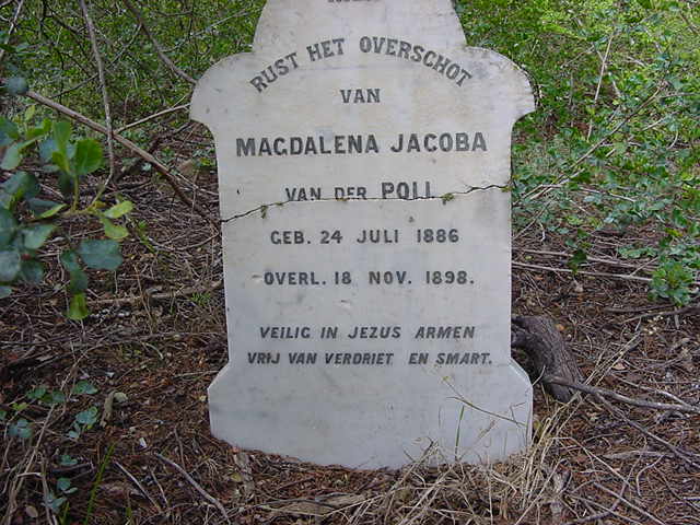 POLL Magdalena Jacoba, van der 1886-1898