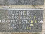USHER Martha Catharina 1918-1983