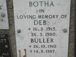 BOTHA Buller 1910-1987 & Deb 1915-1980