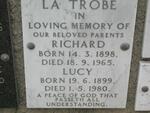 TROBE Richard, la 1898-1965 & Lucy 1899-1980 