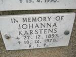 KARSTENS Johanna 1893-1978