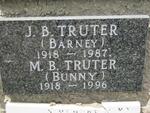 TRUTER J.B. 1918-1987 & M.B. 1918-1996