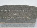 GUBB John Gauntlett 1911-1988