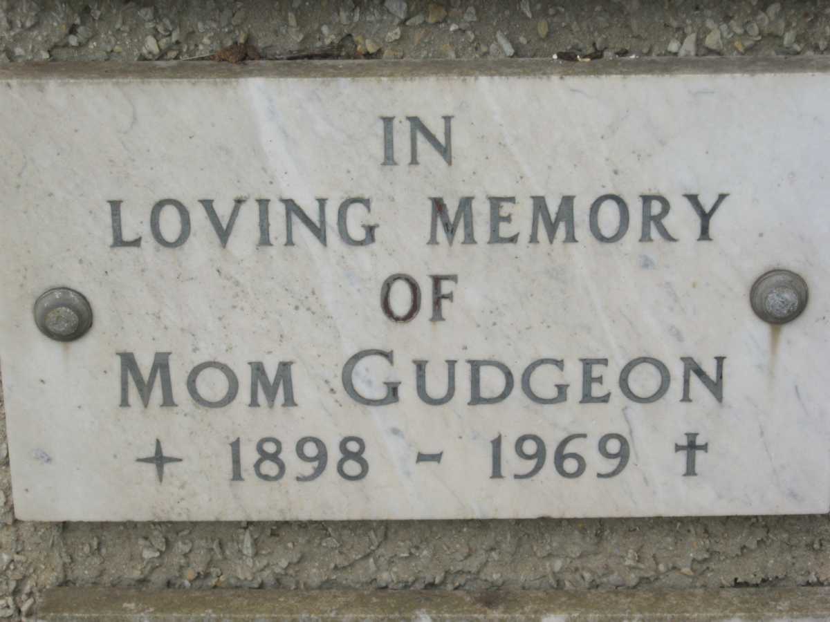 GUDGEON 1898-1969