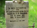 ERASMUS Rudolph P.B. 1869-1933