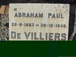 VILLIERS Abraham Paul, de 1863-1946