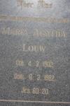 LOUW Maria Agatha 1902-1982
