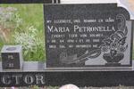 VICTOR Maria Petronella nee VON SOLMS 1930-1995