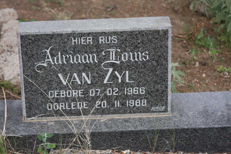 ZYL Adriaan Louis, van 1966-1988