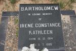 BARTHOLOMEW Irene Constance Kathleen 1914-1985