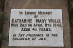 WHEAT Katharine Mary -1945