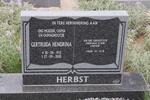 HERBST Gertruida Hendrina 1912-2005