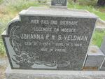 VELDMAN Johanna P.H.S. 1924-1969