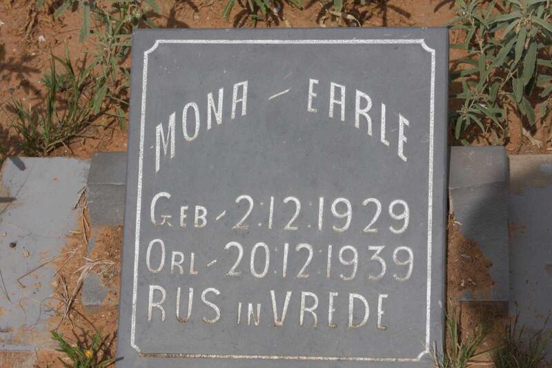EARLE Mona 1929-1939