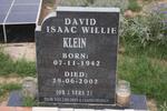 KLEIN David Isaac Willie 1942-2002