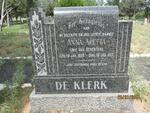 KLERK Anna Aletta, de nee VAN DEVENTER 1886-1917