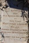 MALAN Marthinus Lourens 1856-1921