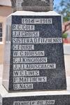 4. Memorial: World War I 1914-1918