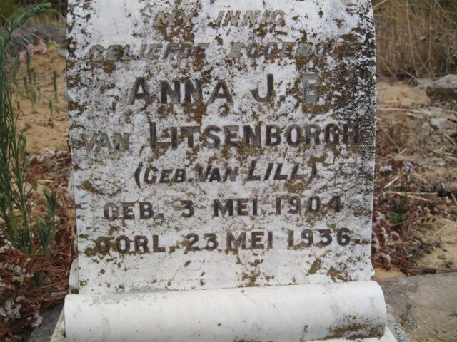 LITSENBORGH Anna J.E., van nee VAN LILL 1904-1936