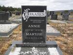FAASEN Annie 1929-1996 :: FAASEN Martjie 1916-2002