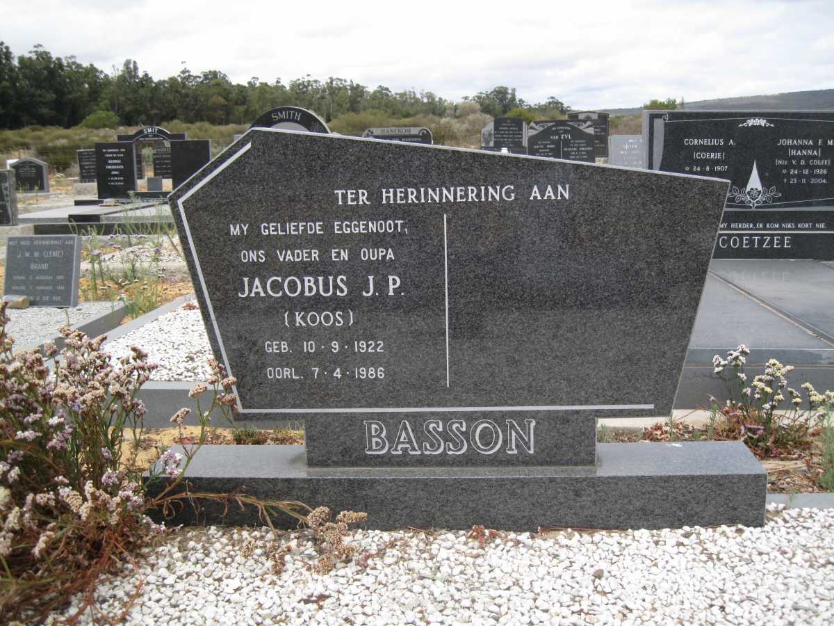 BASSON Jacobus J.P.1922-1986