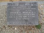 MEISSENHEIMER Johan C.A. 1918-1979 & Heletjé A.J. 1919-1987