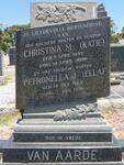 AARDE Christina M., van 1895-1968 :: VAN AARDE Petronella J., van 1904-1978