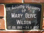 WILSON Mary Olive 1916-1992
