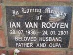 ROOYEN Ian, van 1930-2001