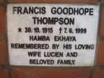 THOMPSON Francis Goodhope 1915-1999