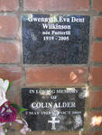 ALDER Colin 1923-2005 :: WILKINSON Gwennyth Eva Dent nee PUTTERILL 1919-2005