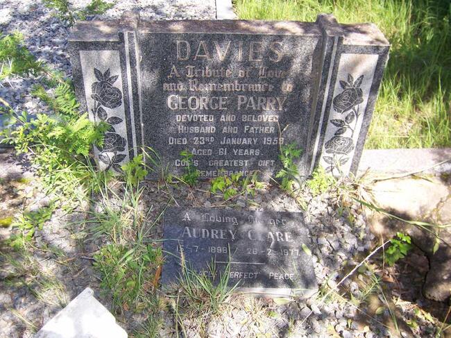 DAVIES George Parry -1959 & Audrey Clare 1898-1977