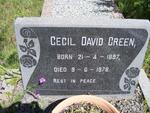 GREEN Cecil David 1897-1978