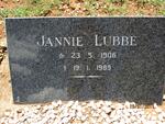 LUBBE Jannie 1906-1989